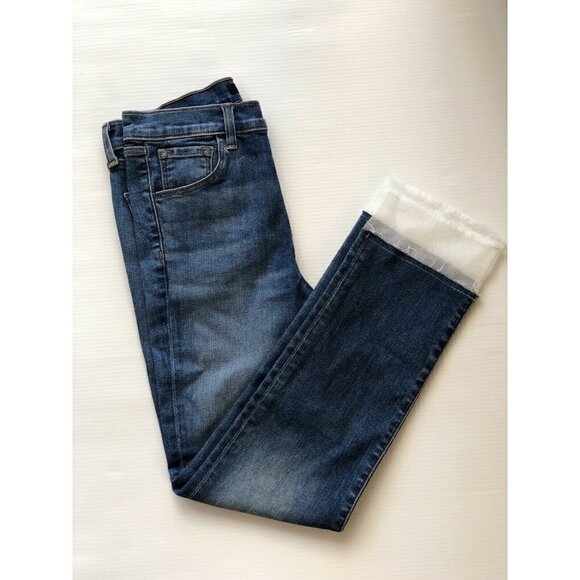 J Brand Denim Ruby High Rise Cropped Cigarette Jeans Size 25 Gossamer JB001570 - Picture 4 of 12